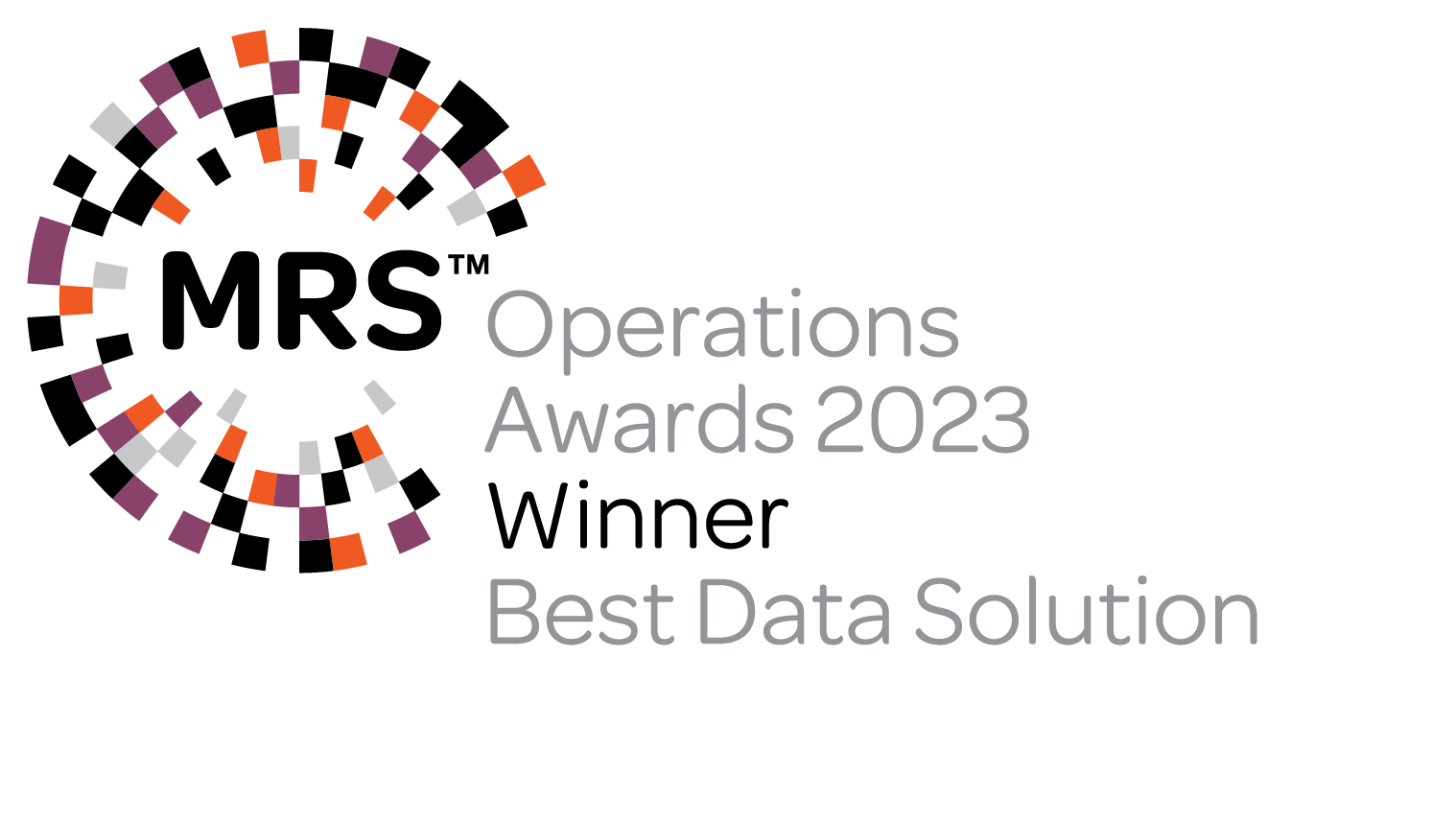 Market Research Society (MRS) Operations Award - Best Data Solution 2023