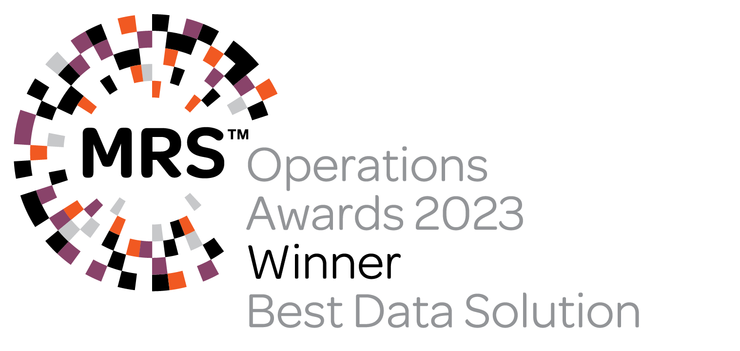 Winner of Market Research Society (MRS) 'Oppie' for Best Data Solution 2023